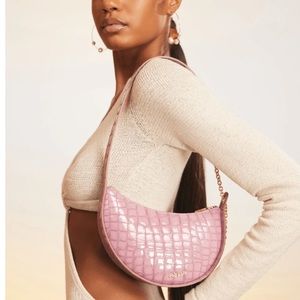 Cult Gaia Nadia crocodile-effect shoulder bag